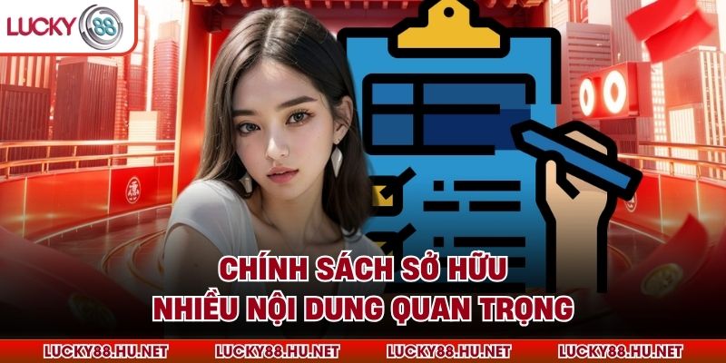 Chính sách sở hữu nhiều nội dung quan trọng