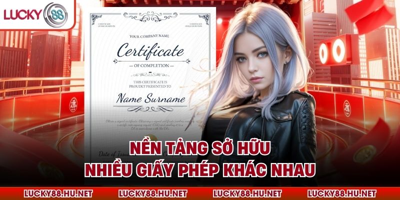 Nền tảng sở hữu nhiều giấy phép khác nhau
